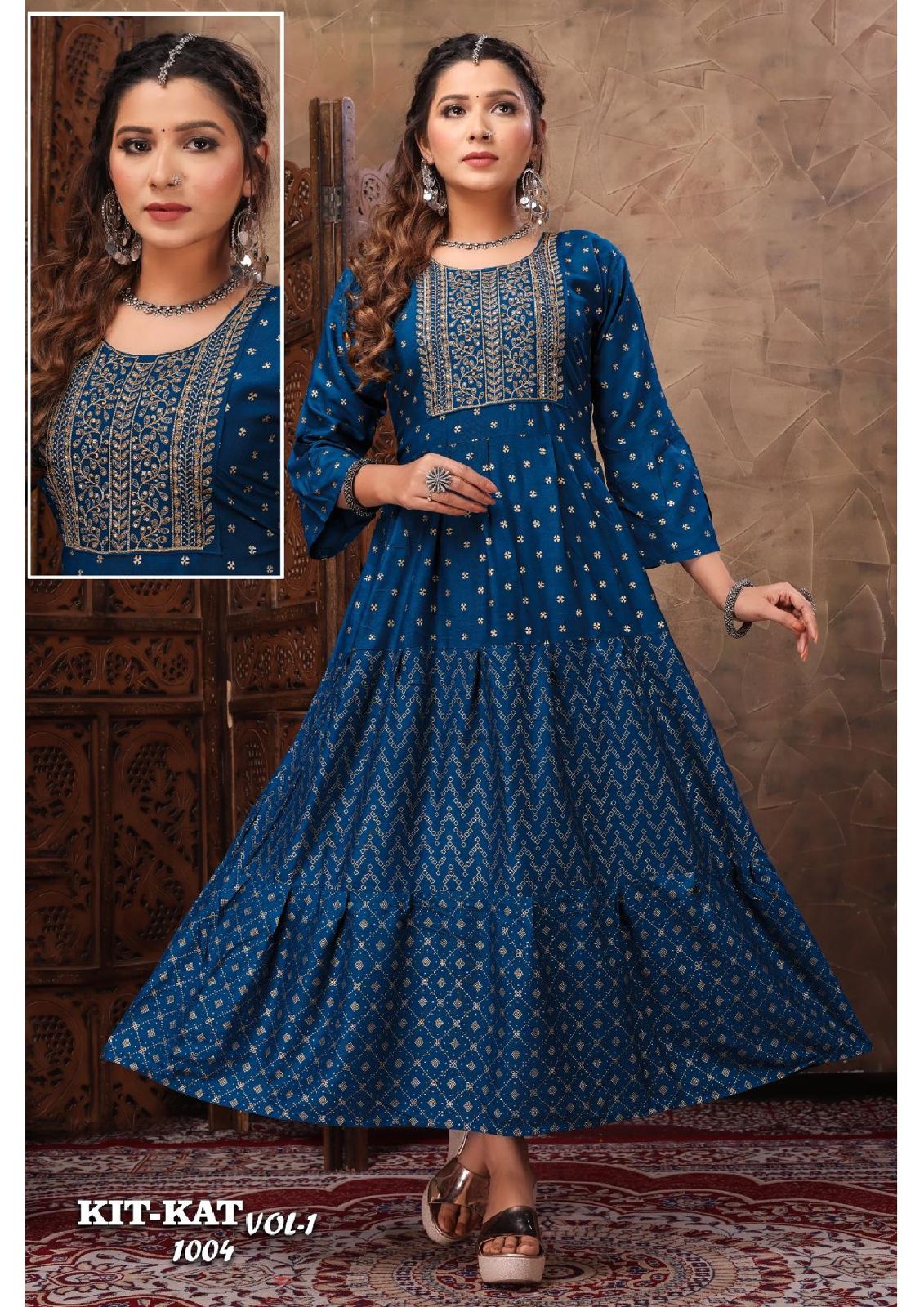 Bq Kit Kat Vol 1001-1010 Anarkali Kurti Catalog